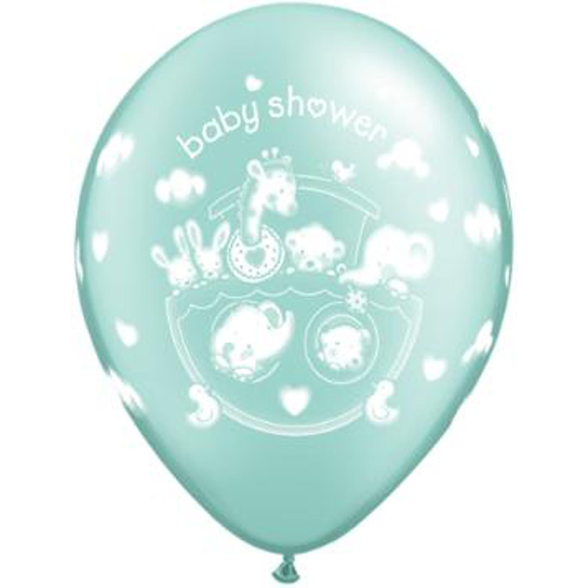 Adorable Noah's Ark Baby Shower Balloon Set - 50 Count Pastel Animal Balloons for Gender Reveal, Nursery Decor & Newborn Celebration Party Supplies