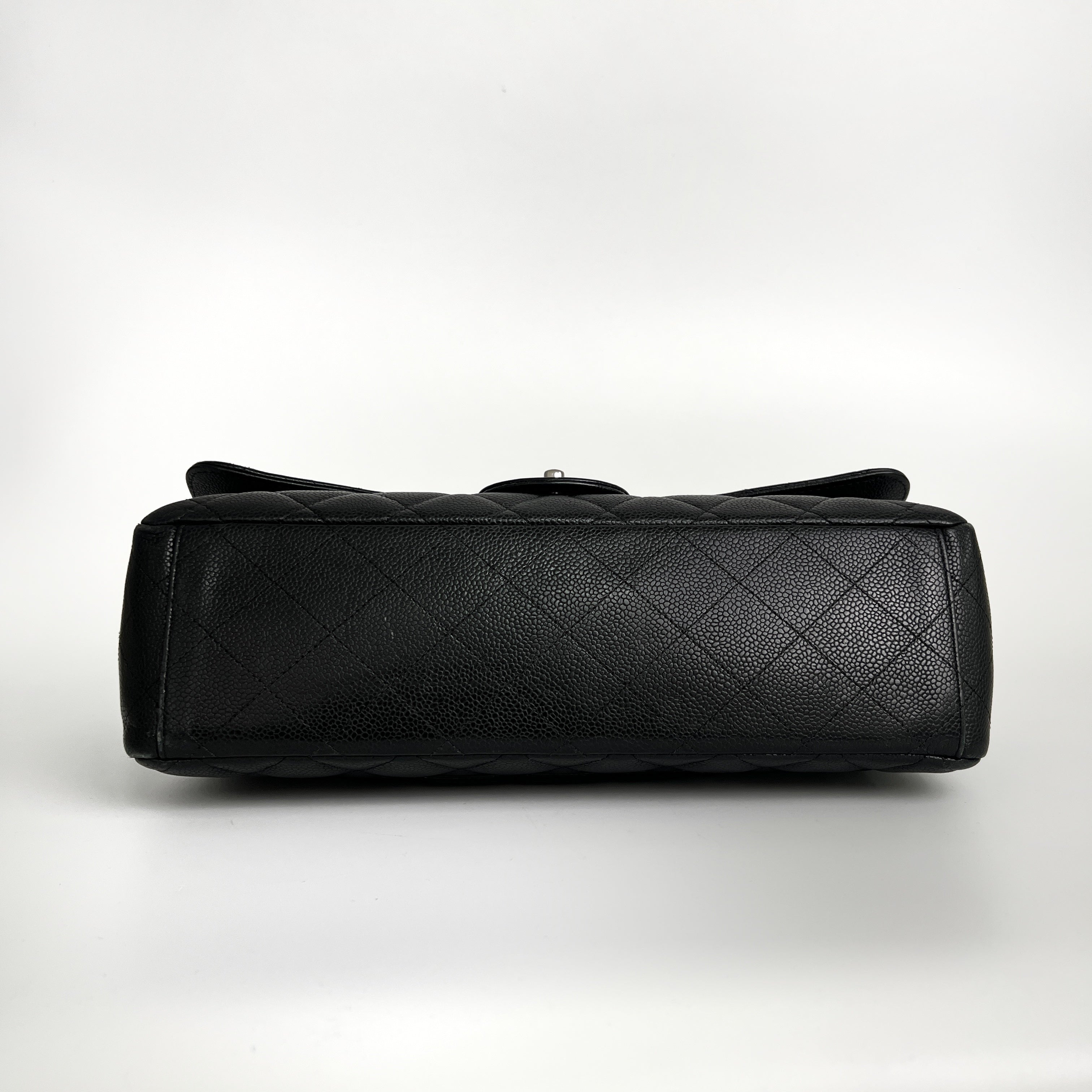 Chanel Quilted Caviar Maxi Black Leather Handbag - Luxury Designer Crossbody Bag for Women, Perfect for Work, Travel & Evening Events