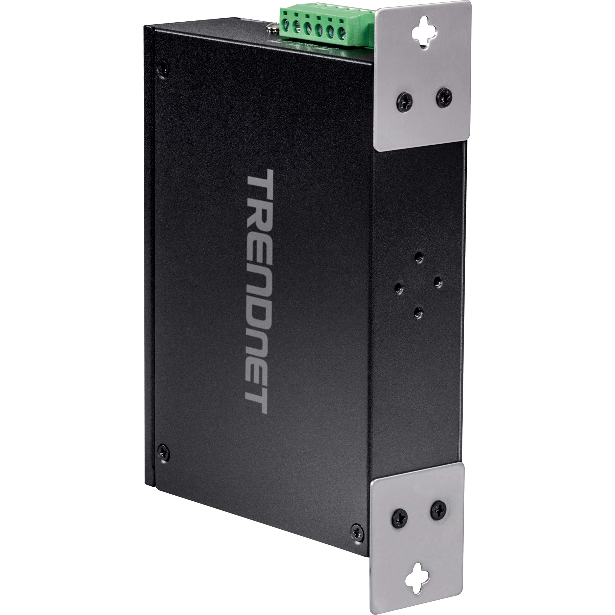 TRENDnet TI-PE80 8-Port Industrial Fast Ethernet PoE+ DIN-Rail Switch - 200W Power Budget, 1.6Gbps Capacity, IP30 Rated for Harsh Environments - Ideal for Factory Automation, Security Systems & Industrial IoT Networks