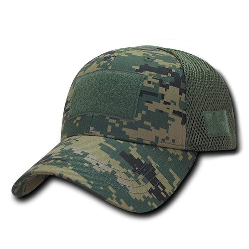 Low Crown Air Mesh Tactical Cap with Loop Patch - MCU | Military Style Baseball Hat for Outdoor Activities, Hiking & Airsoft | Adjustable & Breathable