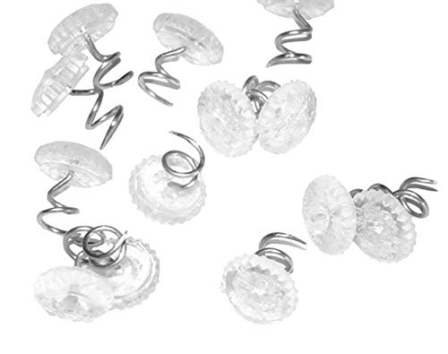 30 Pcs Clear Head Twist Pins for Upholstery - Slip Cover Fasteners & Headliner Pins for Sofa, Car, Van, Home Furniture & Bed Skirt | Secure Fabric Hold | Perfect for DIY Home Decor & Auto Interior Projects