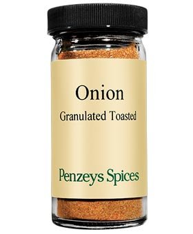 Penzeys Spices Toasted Granulated Onions 2.5 oz (1/2 Cup) Jar - Pack of 1 | Perfect for Soups, Stews & Seasoning Blends