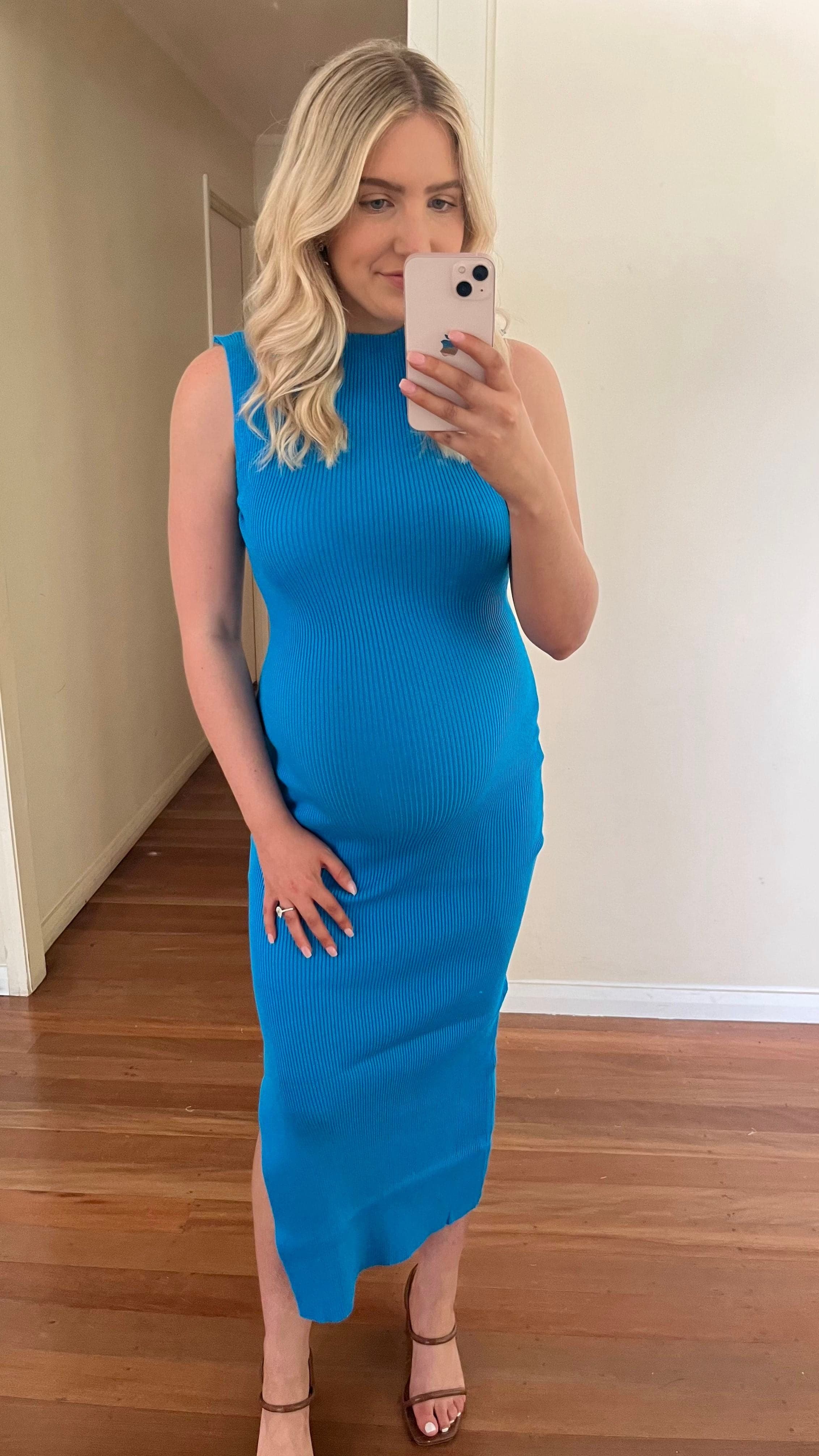 Stylish Mae Knit Dress in Blue | Comfortable & Trendy Women's Knitwear | Perfect for Casual Outings, Office Wear & Date Nights