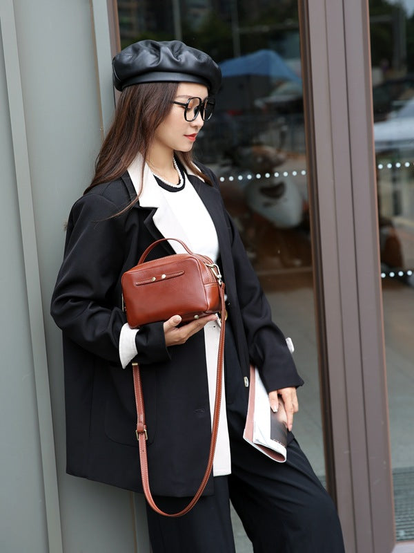Compact Zip Crossbody Bag for Women - Lightweight & Waterproof Small Shoulder Purse - Perfect for Travel, Shopping, and Everyday Use