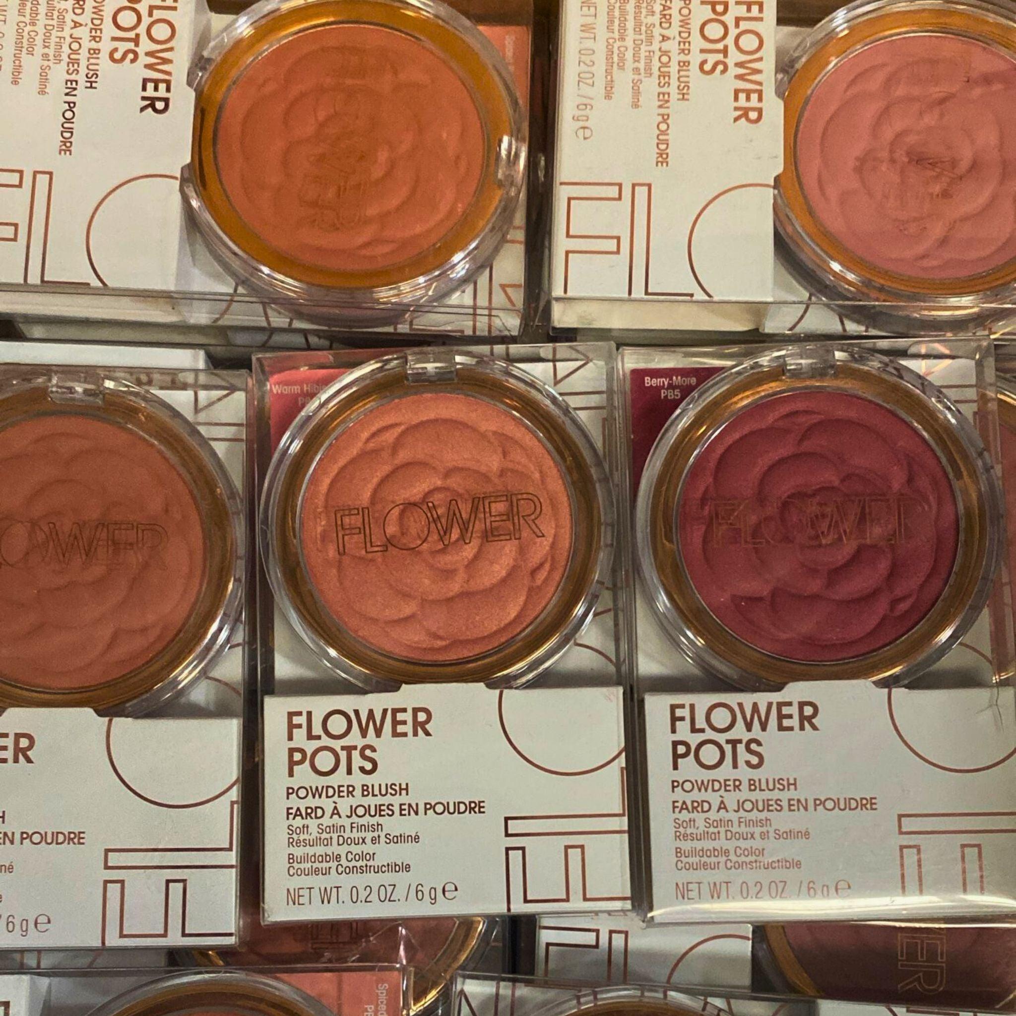 70 Pcs Flower Pots Powder Blush 0.2OZ Assorted Mix - Perfect for Makeup Artists, Beauty Salons & DIY Cosmetics