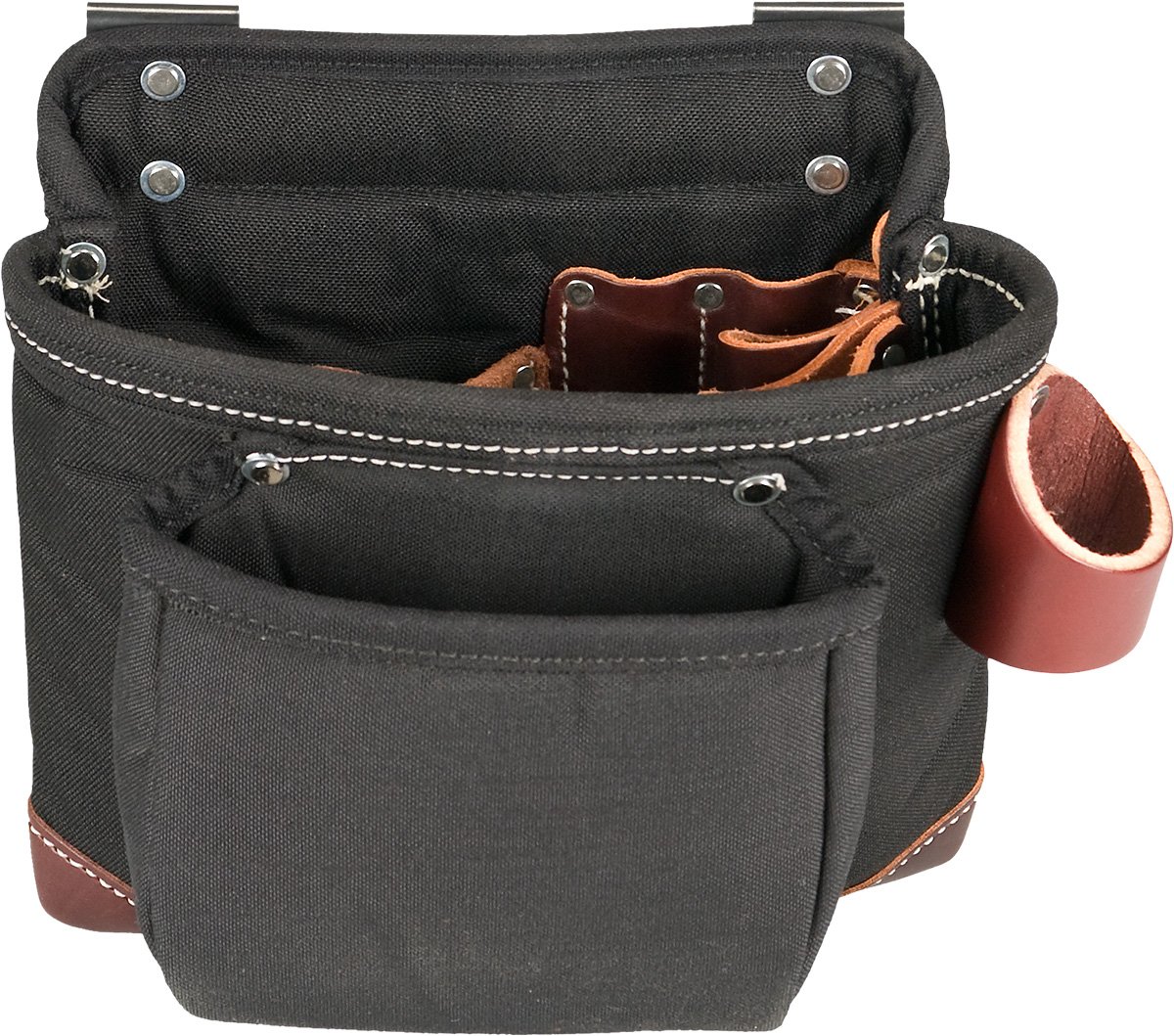 Occidental Leather 8517 Clip-On Carpenter Tool Bag - Durable Work Belt Pouch for Construction & Woodworking | Perfect for Hammers, Nails & Hand Tools