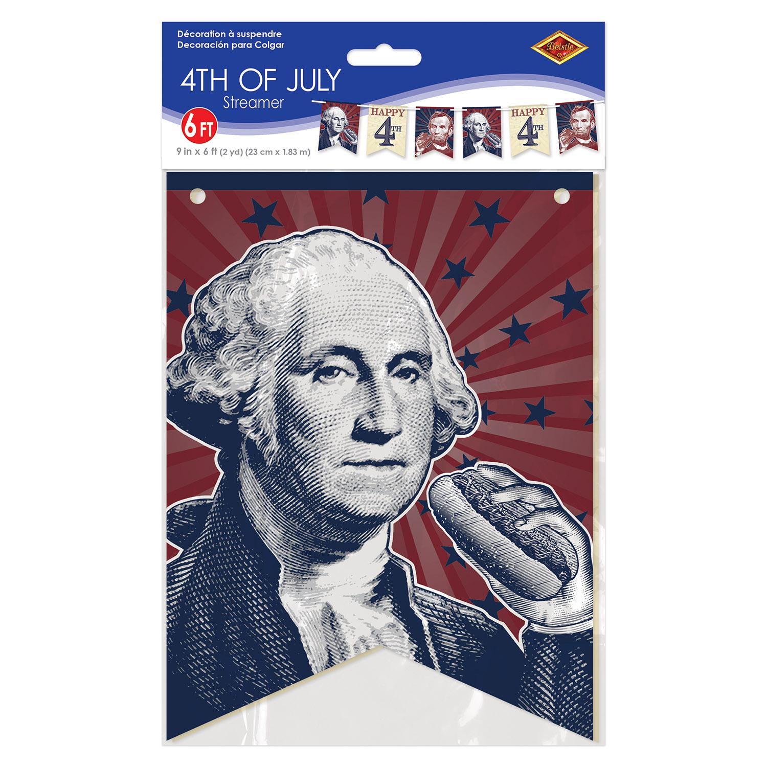12 Pack Beistle Patriotic 4th of July Party Streamers - Red, White & Blue Decorations for Independence Day, Memorial Day & Labor Day Celebrations