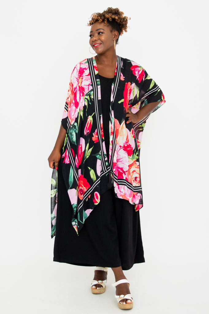 Darcy Floral Print Dress - Bloomingdale Collection - One Size Fits All - Perfect for Summer Parties & Casual Outings