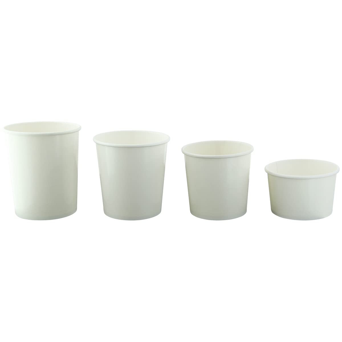 Eco-Friendly 8 oz Compostable Paper Soup Cups - Bulk Round Cardboard Soup Containers (500 Count) - Perfect for Restaurants, Catering & Takeout Meals