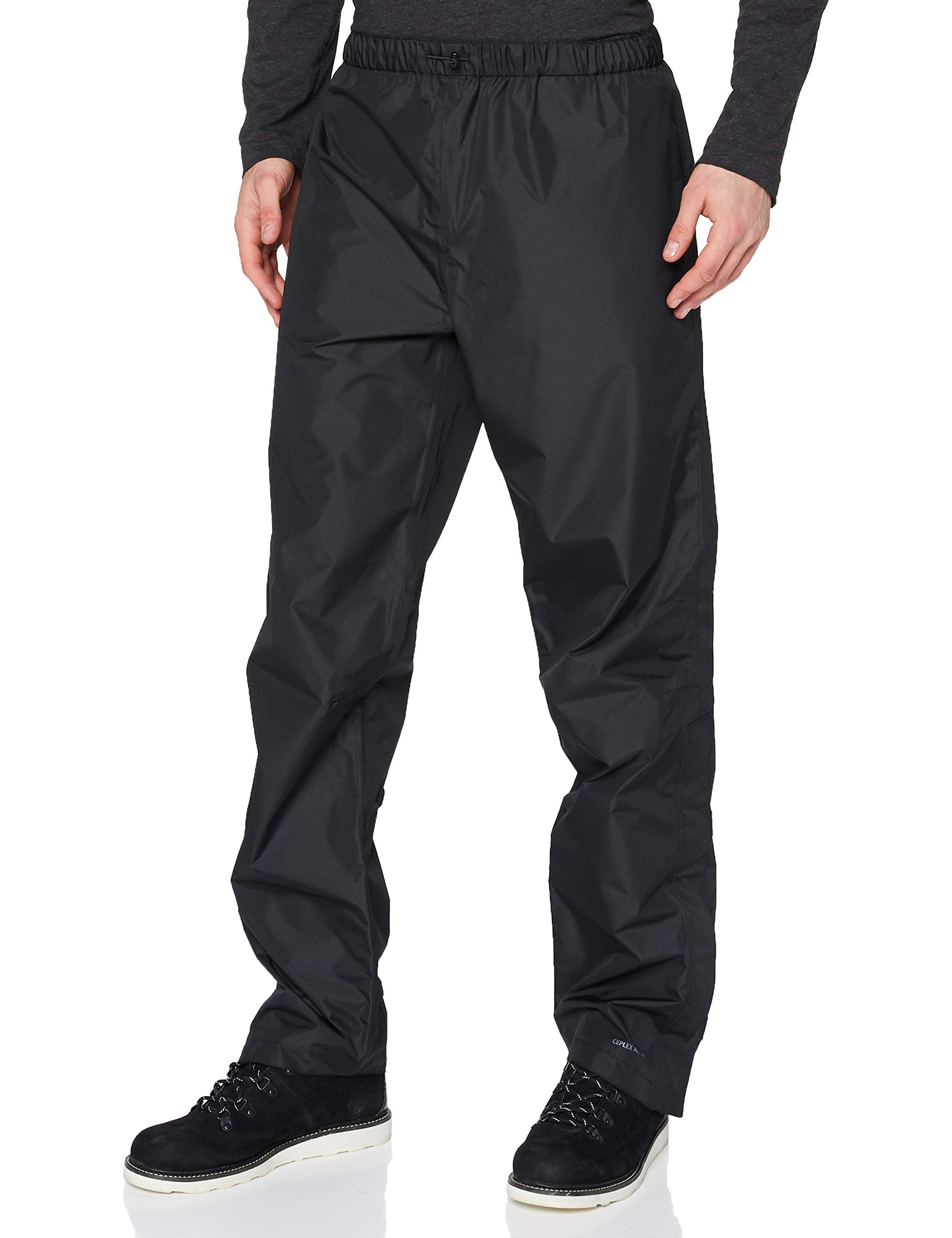 VAUDE Men's Fluid Pants II Short - Lightweight Hiking & Outdoor Adventure Pants for Men (Black) - Perfect for Trail Running, Camping & Travel