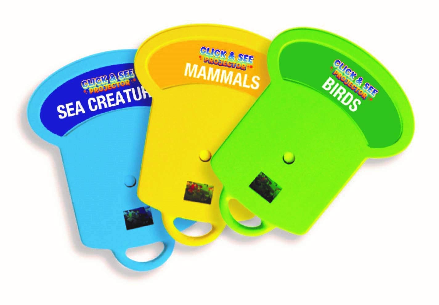 Animal Planet Click and See Projector Toy - Interactive Educational Kids Toy with 24 HD Slides for Learning Animals, Perfect for Classroom, Home & Travel Activities