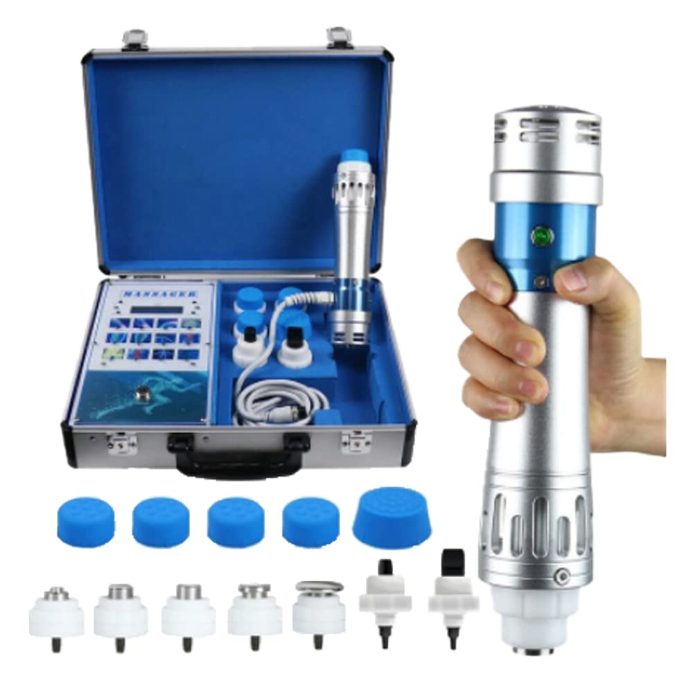 Extracorporeal Shockwave Therapy Machine for Pain Relief - Deep Tissue Massager for Muscle Relaxation, Erectile Dysfunction & Sports Injury Recovery - Home & Clinic Use