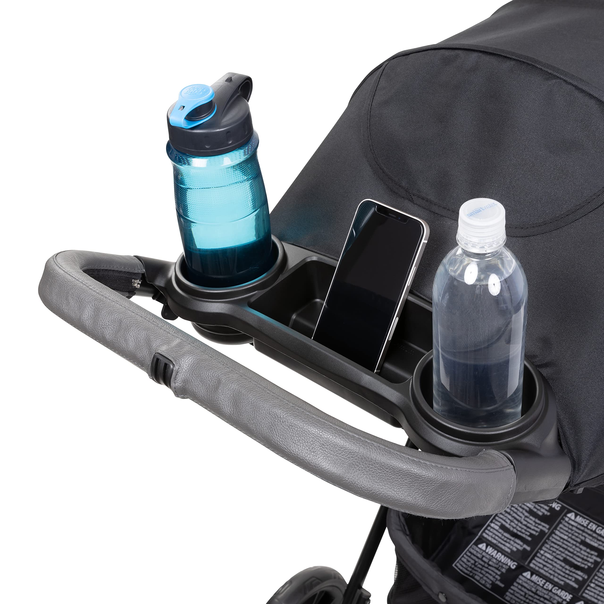 Baby Trend Passport® Cargo Stroller - Lightweight Travel Stroller with Large Storage Basket, Adjustable Canopy & One-Hand Fold, Fieldstone Grey - Perfect for Shopping, Travel & Everyday Use