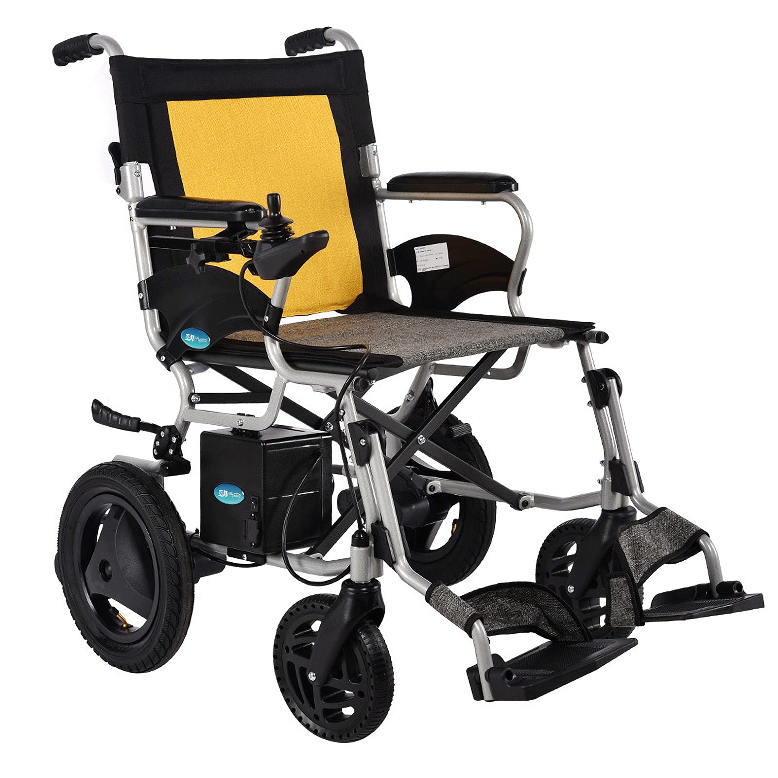 UELEGANS Deluxe Electric Wheelchair - Lightweight Foldable Power Wheelchair with Dual Motor, Portable & Easy Carry - Ideal for Elderly & Disabled - Perfect for Indoor/Outdoor Use, Travel & Daily Mobility