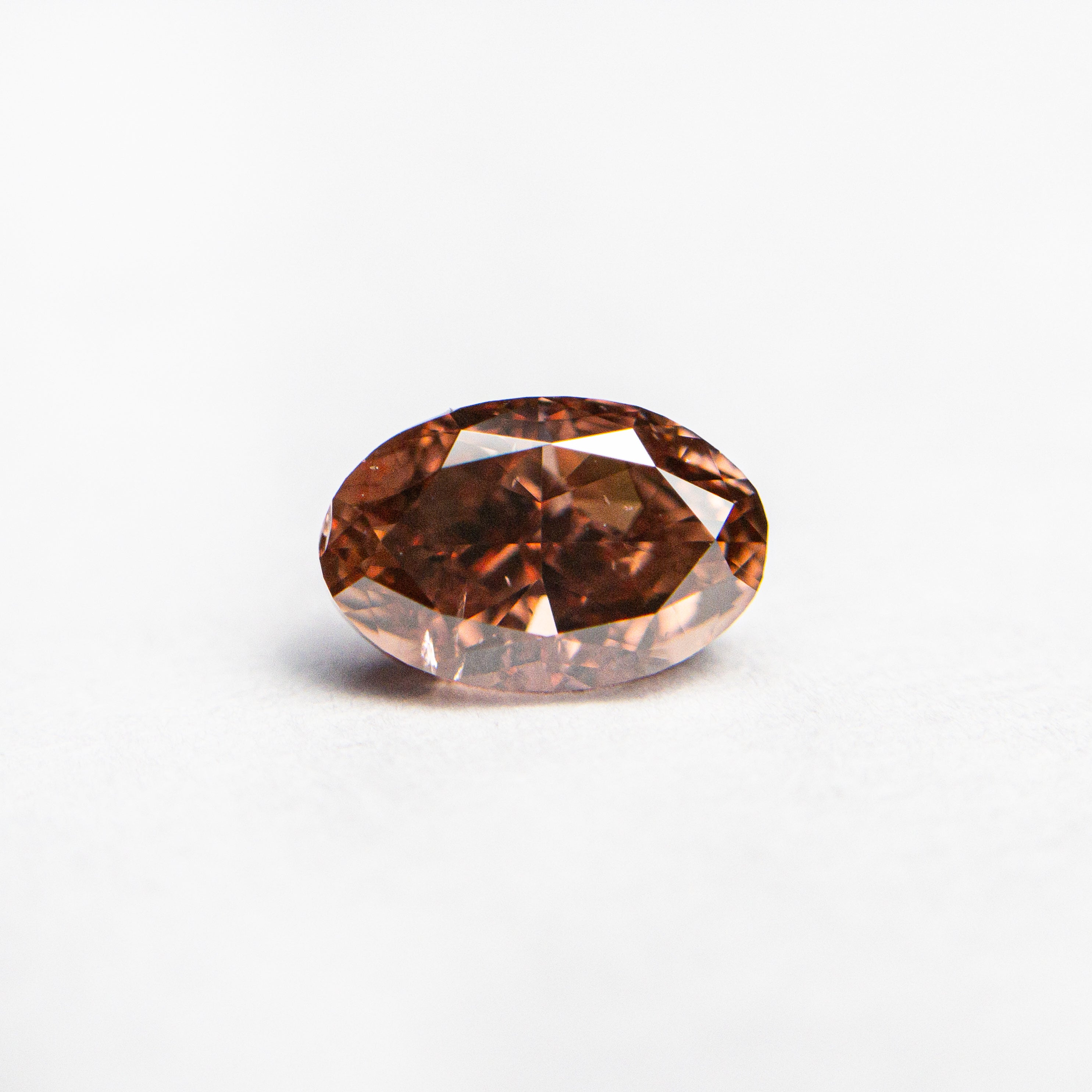 0.80ct GIA Certified Fancy Deep Brownish Orangy Pink Oval Diamond - 6.64x4.33x3.25mm SI2 Clarity | Engagement Ring Center Stone & Luxury Jewelry Gift