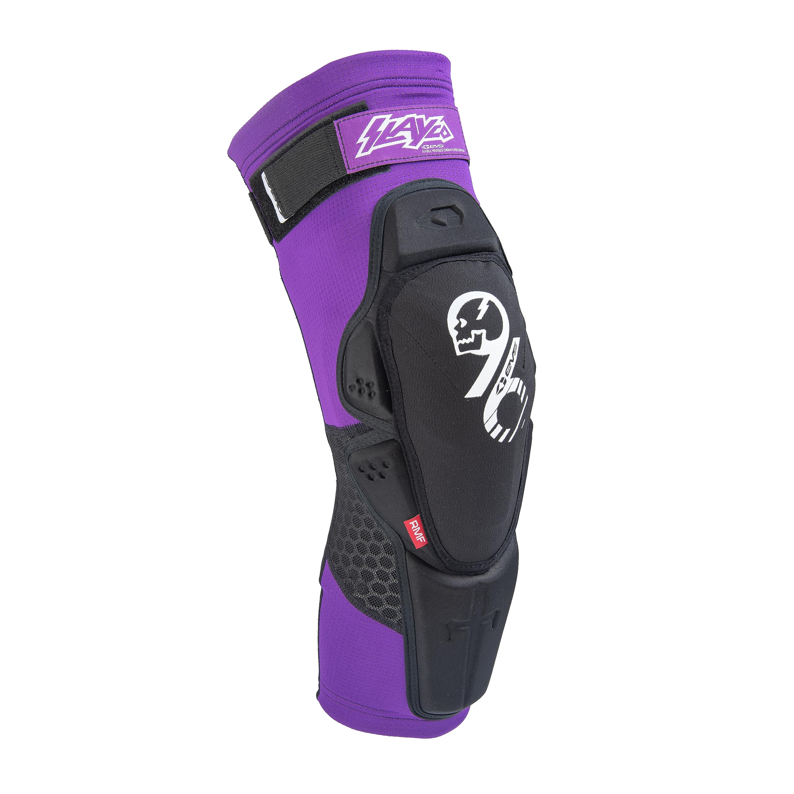 EVS Sports Slayco96 Moto Knee Guard - Compression Fit Motorcycle Knee Pads with Reactive Memory Foam Technology, Axell Hodges Signature Series - Protective Gear for Motocross, Dirt Bike & Off-Road Riding
