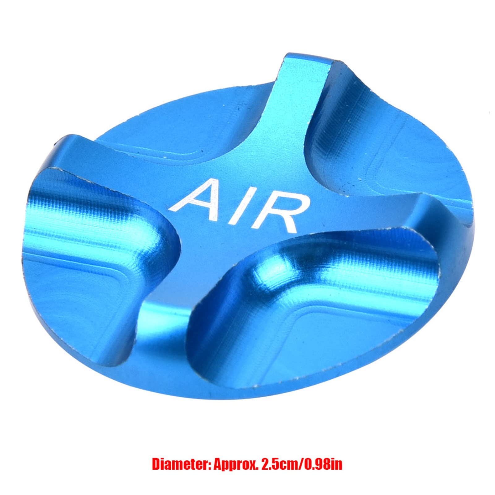 Rockshox Air Valve & Headset - Aluminum Alloy Suspension Fork Front Fork Airtight Valve Cover Accessory (Blue) | MTB Bike Fork Maintenance & Repair Parts for Mountain Biking
