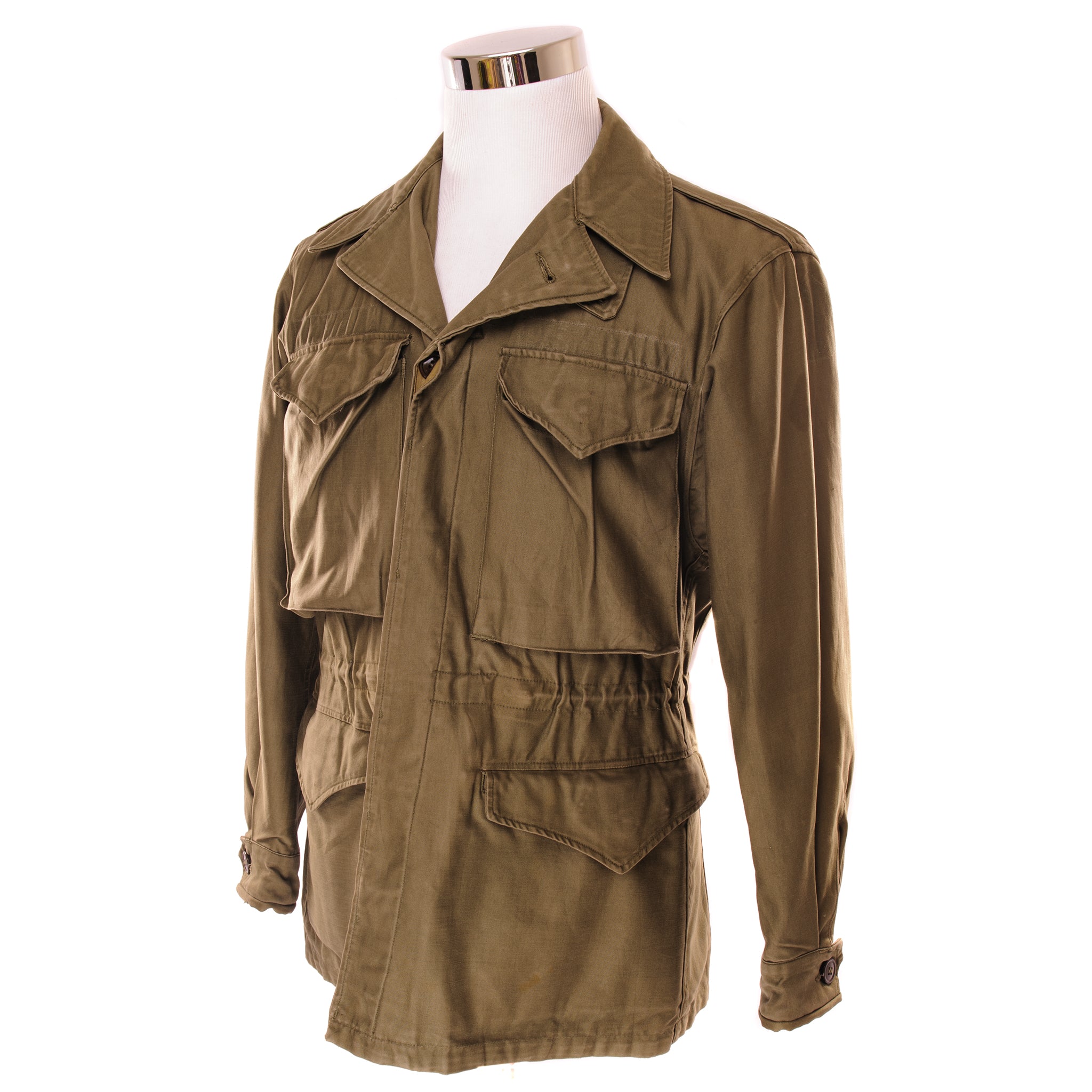 Vintage US Army M-1943 M43 Field Jacket WWII Era - Size 32R - Authentic Military Outerwear for Reenactment & Outdoor Adventures