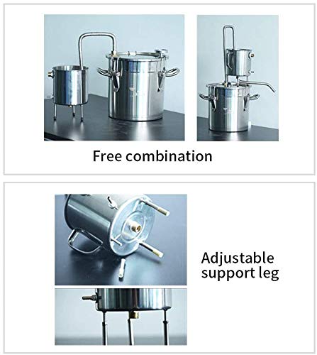 Complete DIY Wine Brewing Kit - Home Alcohol Distiller for Moonshine, Vodka & Essential Oils | Perfect for Home Brewing, Distilling Spirits & Aromatherapy