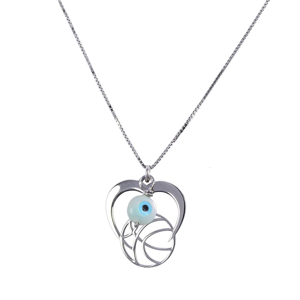 Basketball Necklace for Women & Girls - Silver Heart Charm Pendant Jewelry Gift for Athletes, Coaches, Players | Perfect Birthday, Sports & Team Gifts | Wear to Games, Practices & Special Occasions