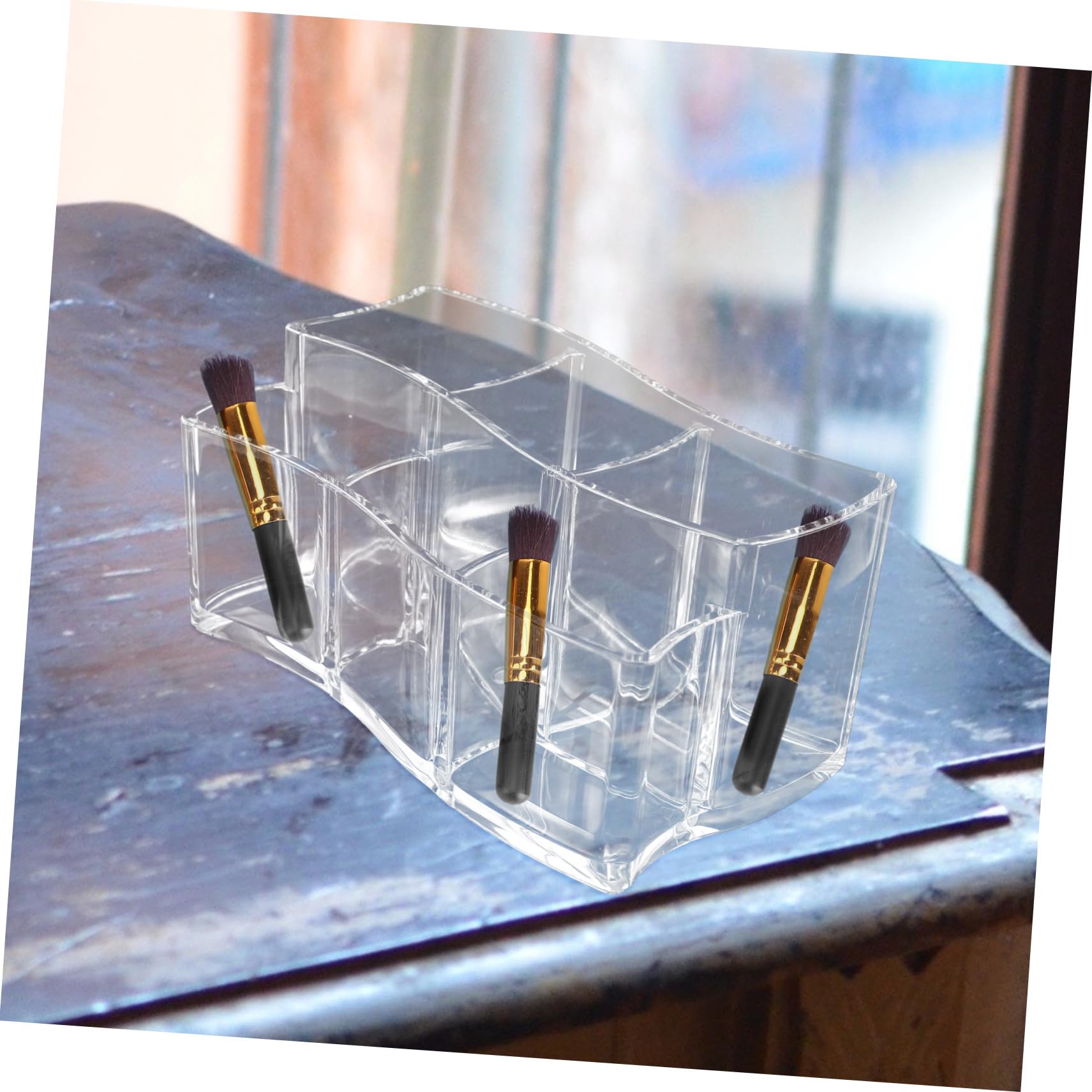 BUGUUYO Makeup Brush Holder & Organizer - Multifunctional Vanity Storage for Brushes, Pens, Pencils & Stationery - Perfect for Makeup Vanity, Office Desk & Beauty Salon Organization
