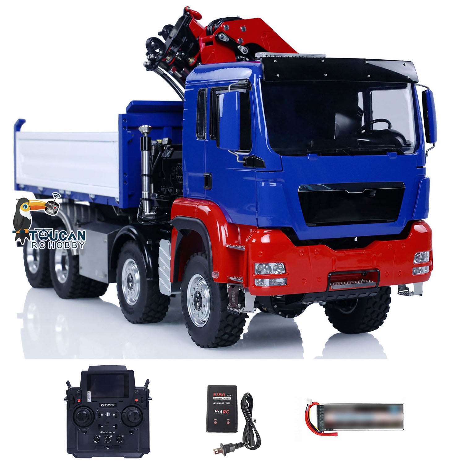 1/14 LESU 8X8 RC Hydraulic Crane Dump Truck - Remote Control Construction Vehicle with Ready-to-Run Tipper & Painted Body - DIY Hobby Model for Kids & Adults - Perfect for Construction Play, Collecting & STEM Learning