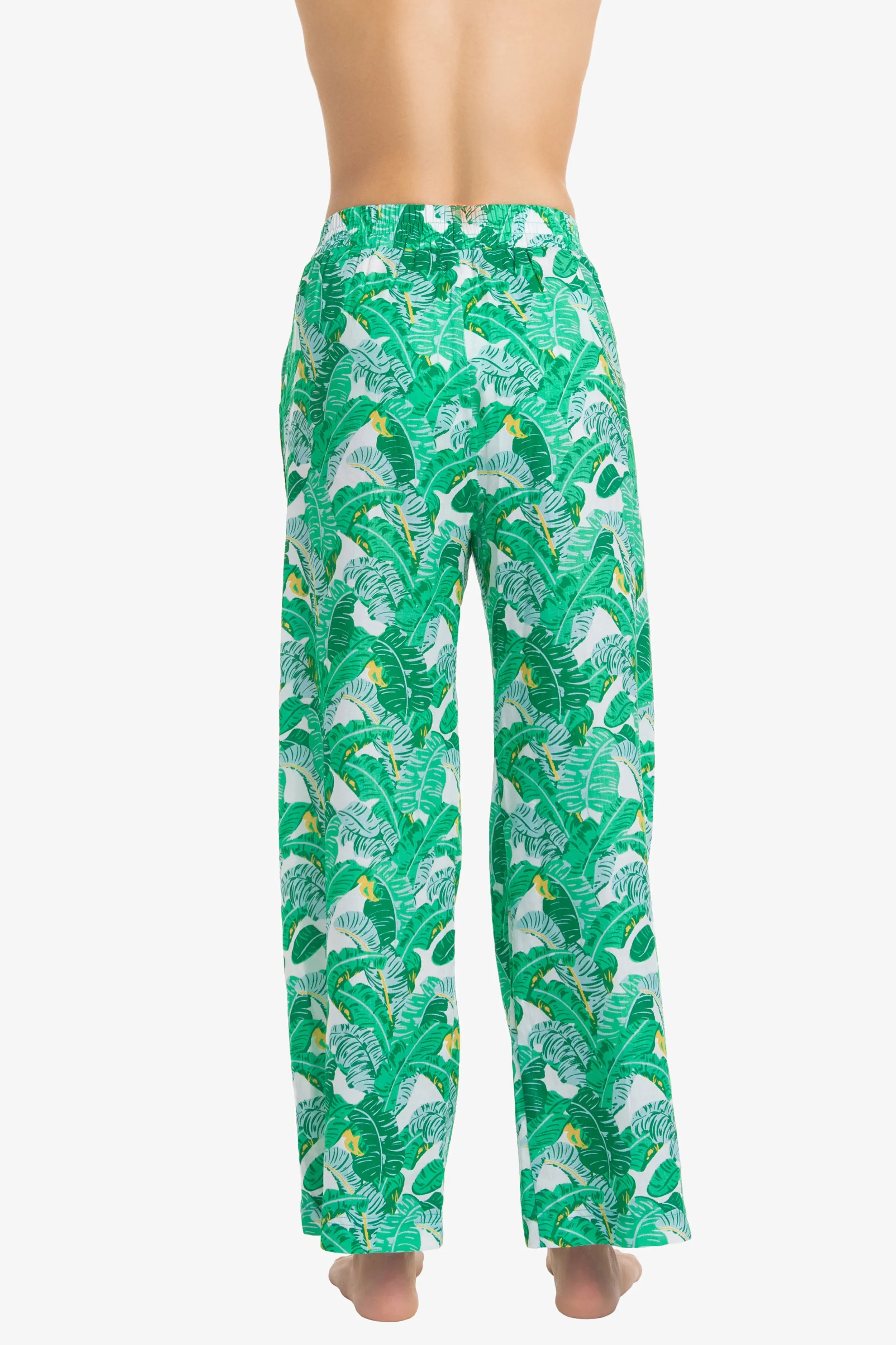 Lauren Women's Pants with Banana Leaf Print - Stylish and Comfortable for Casual Wear, Office, and Outdoor Activities