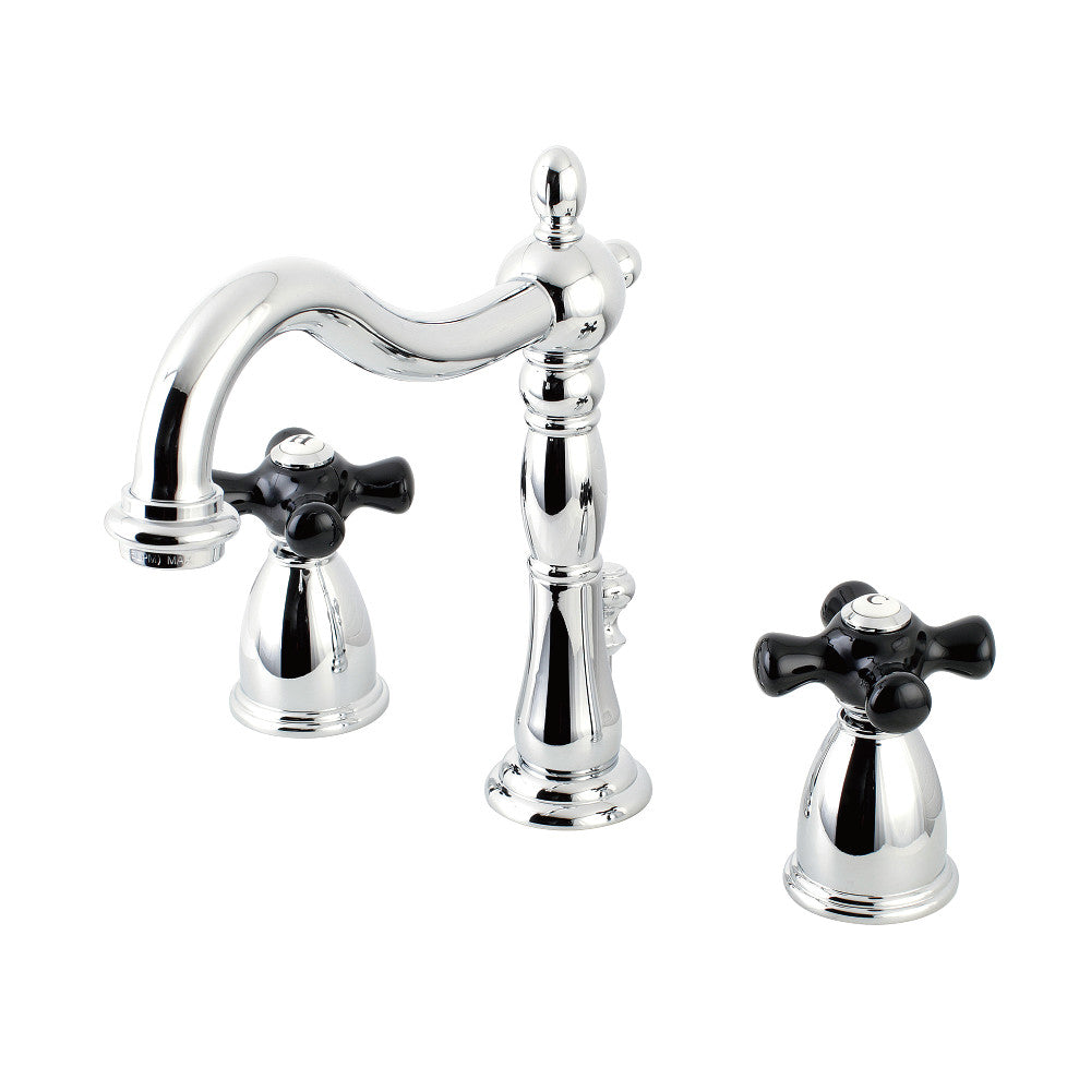 Kingston Brass KB1978PKX Duchess Widespread Bathroom Faucet with Plastic Pop Up Drain - Elegant 8