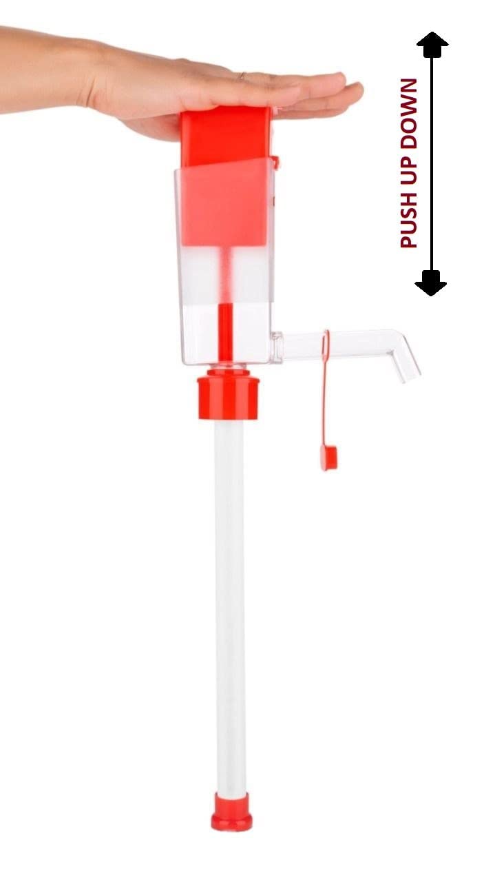 Welofy Manual Hand Oil Pump for Kitchen - 15L Steel Tin Oil Dispenser Pump for Fuel Transfer, Cooking Oil & Bottle Filling | Perfect for Home Kitchens, Restaurants & Outdoor Cooking
