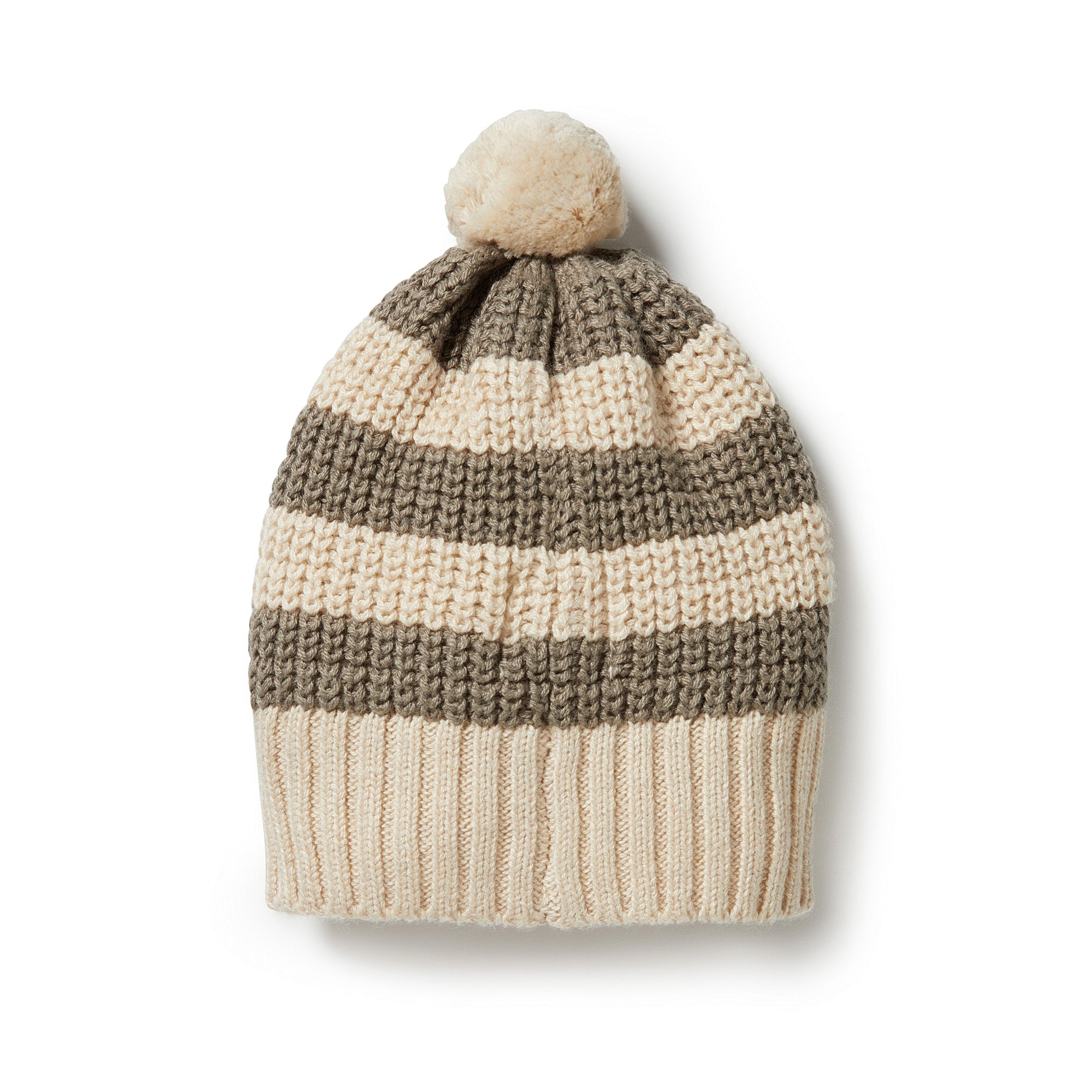Warm Knitted Stripe Beanie Hat for Men & Women - Soft Winter Hat for Cold Weather - Perfect for Outdoor Activities, Skiing, and Snowboarding