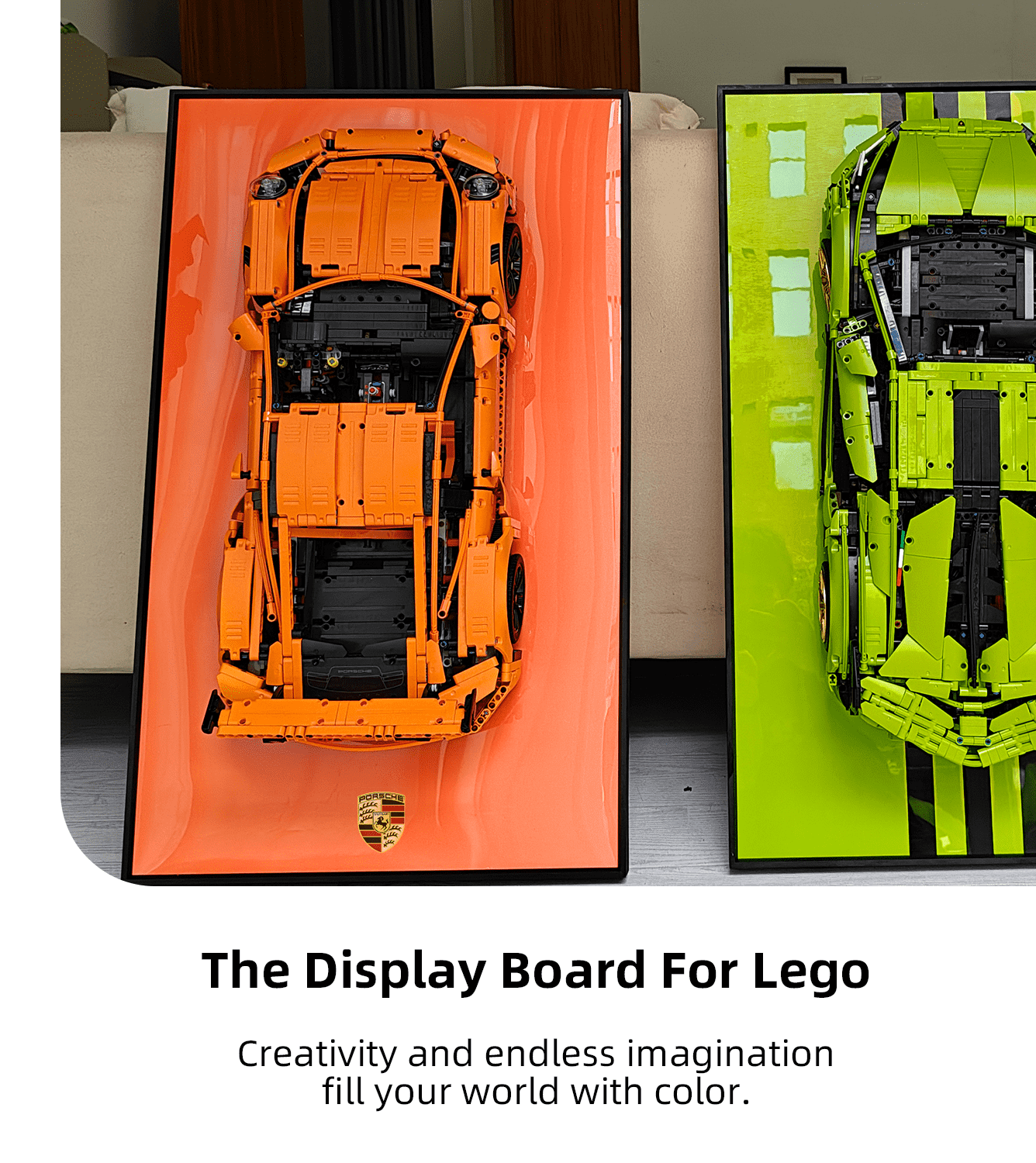 LEGO Technic Car Display Frame - Wall Mounted Showcase for LEGO Models | Perfect for Home Decor, Office Display & Collector's Showcase