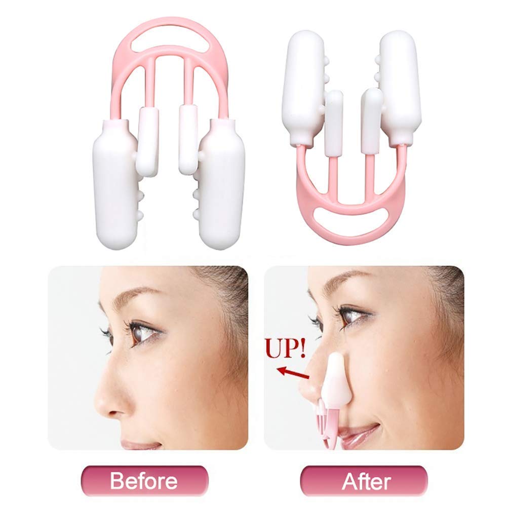 AlexVyan 2 Pack Nose Up Clip Set - Nose Shaping & Lifting Tool for Bridge Straightening, High Lift Correction, and Beauty Enhancement | Perfect for Daily Nose Reshaping, Makeup Application, and Non-Surgical Nose Job Alternative