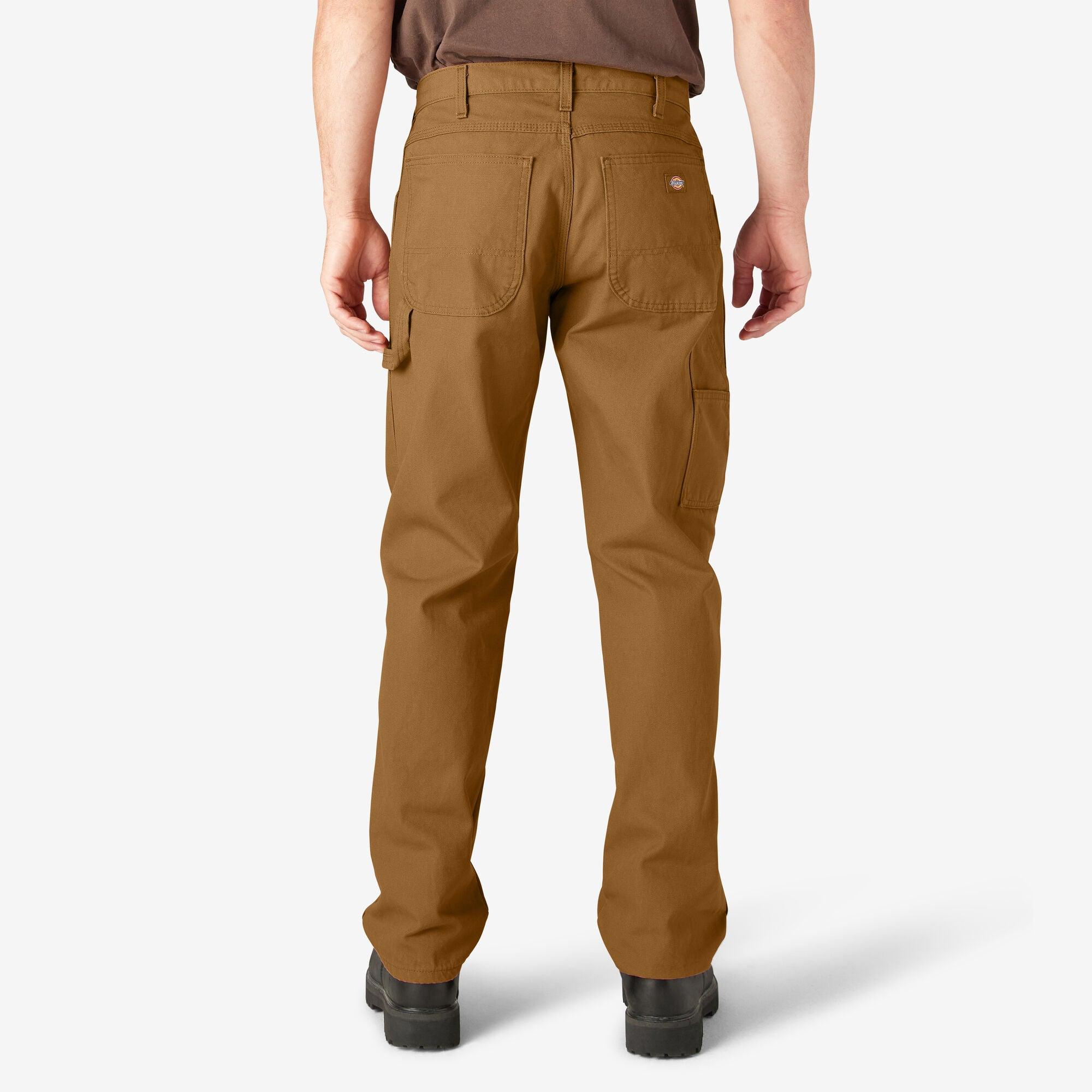 Relaxed Fit Heavyweight Duck Carpenter Pants for Men - Durable Workwear in Classic Brown | Perfect for Construction, Carpentry & Outdoor Jobs