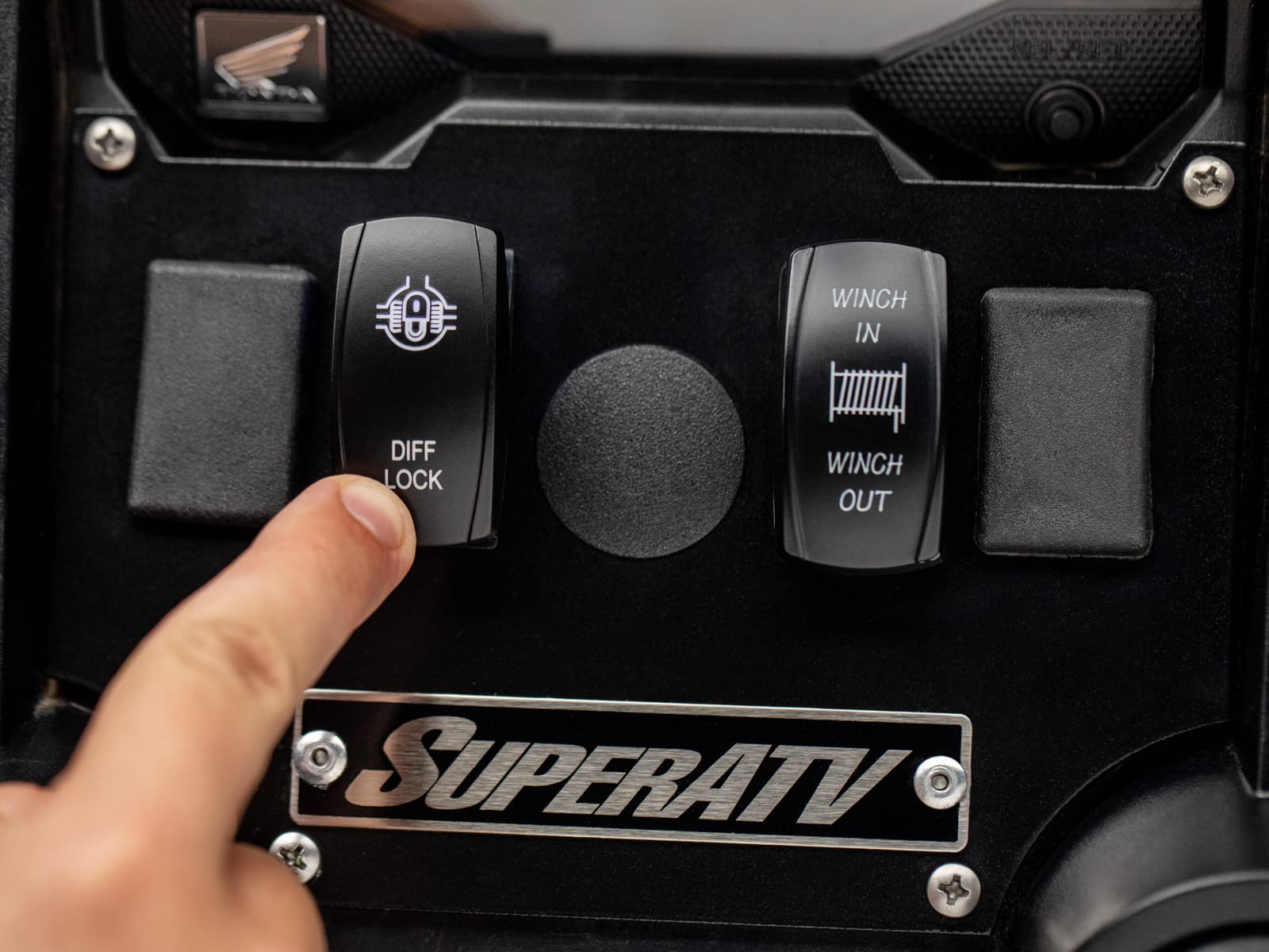 SuperATV Differential Override Switch for 2019-2023 Honda Talon 1000R & 1000X UTV | Plug-and-Play Installation with OEM Connectors | Reliable 4WD System for Off-Roading, Rock Crawling & Trail Riding