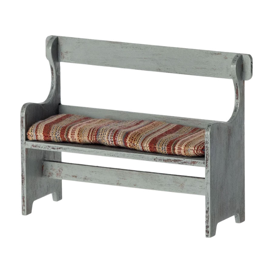 Maileg Mouse Bench - Adorable Miniature Wooden Bench for Dollhouse & Mouse Figurines - Perfect for Kids Playroom, Nursery Decor & Collectible Display
