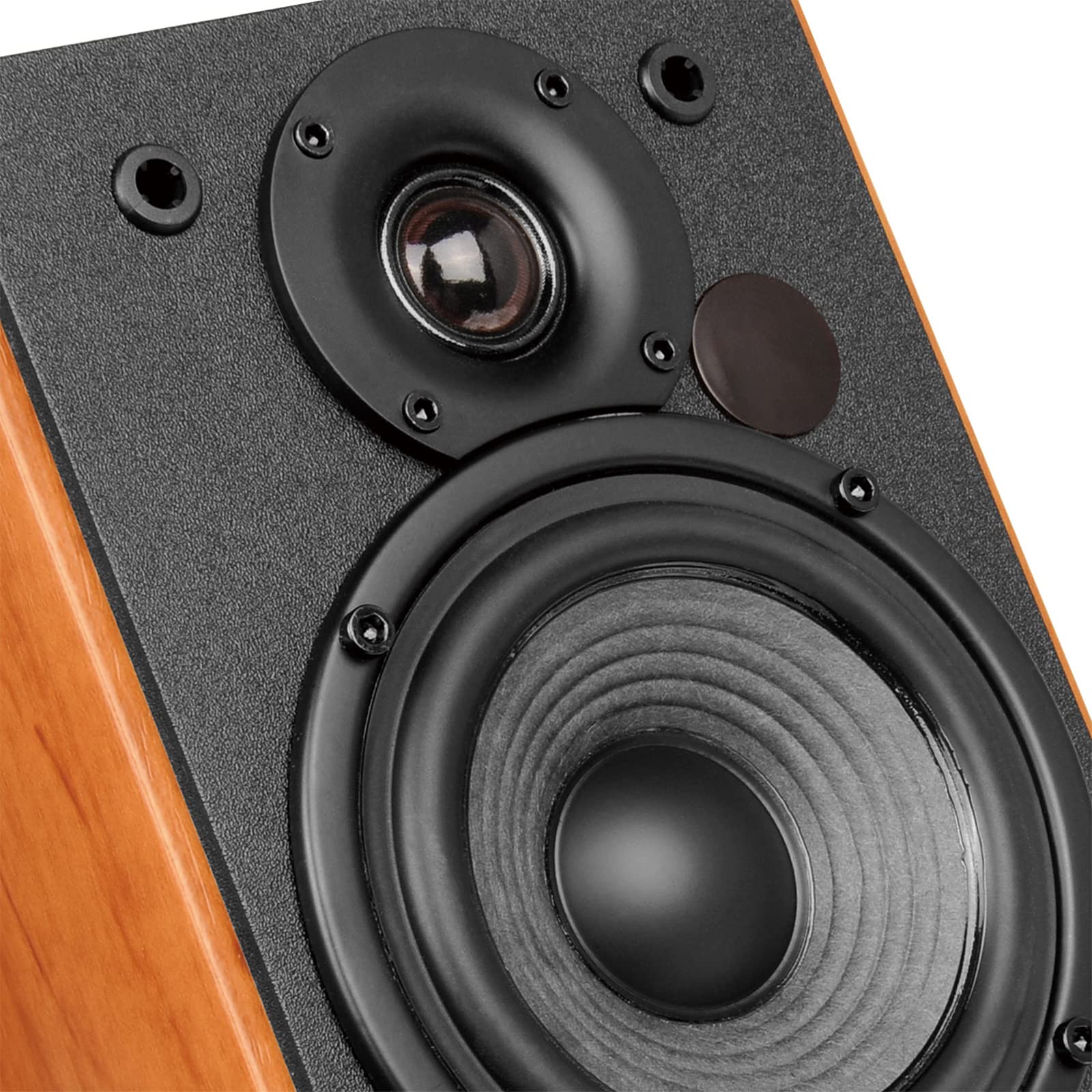 Edifier R1380DB Active Bluetooth Bookshelf Speakers - 42W RMS Wireless Studio Monitor with Optical/Coaxial Input - Wood Grain Design for Home Audio, Gaming & Music Streaming