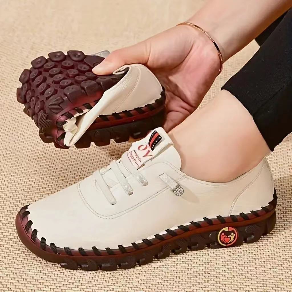 Women's Vulcanized PU Leather Sneakers - Comfortable & Stylish Casual Shoes for Walking, Running & Everyday Wear