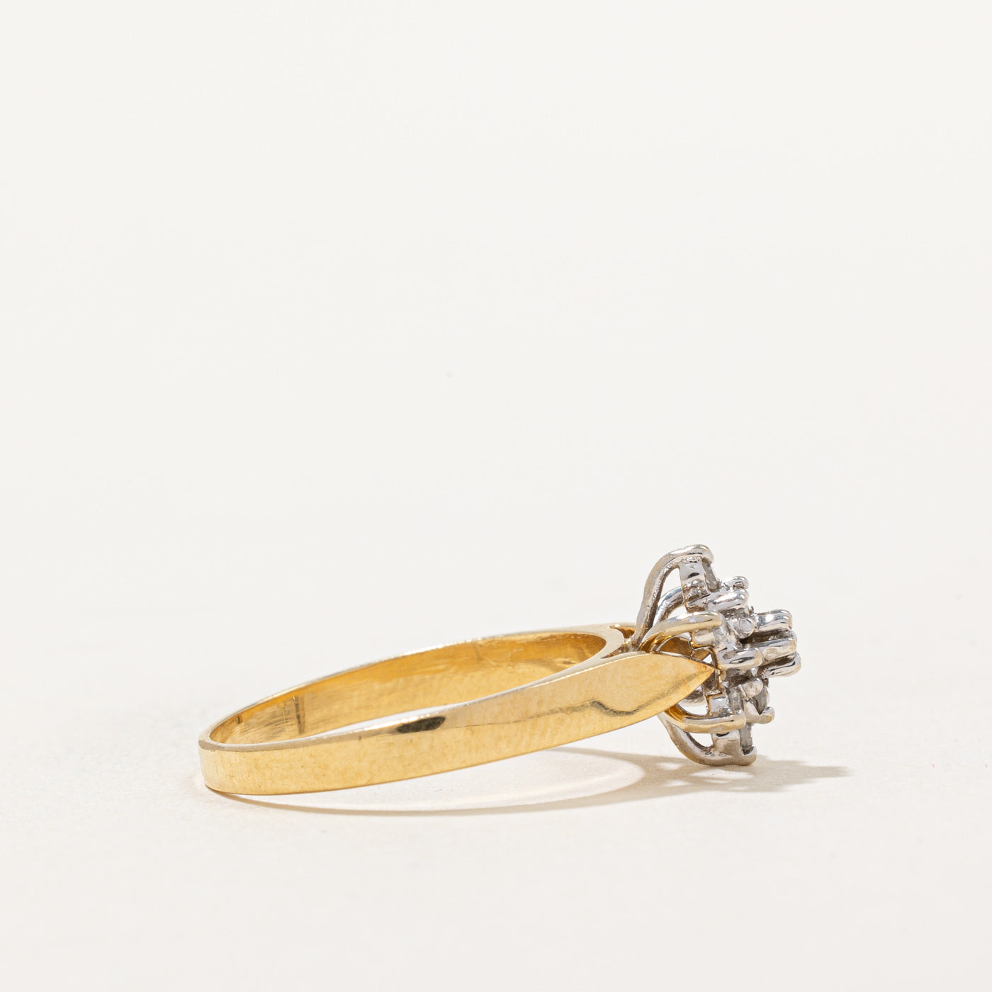 0.21ctw Diamond Cluster Ring - Size 6.75 | Elegant Wedding Band, Anniversary Gift for Her | Perfect for Engagement, Proposal & Special Occasions
