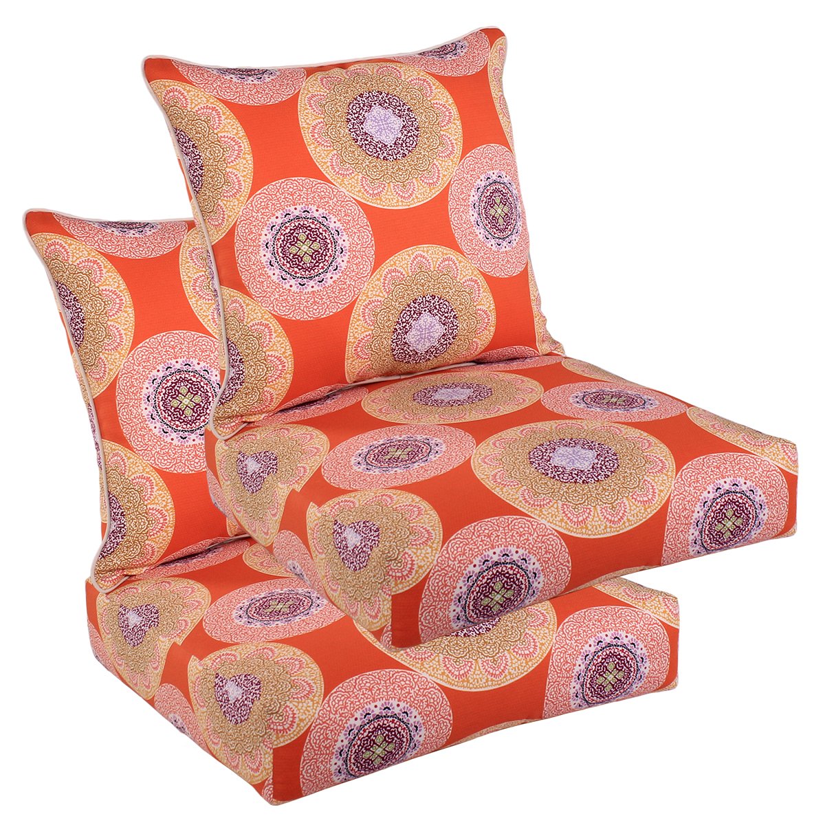 Premium Outdoor Chair Cushions Set of 2 - 24