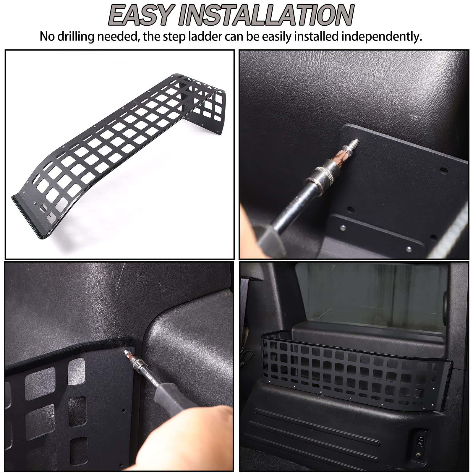 Hummer H2 2003-2007 Trunk Organizer - Right Side Storage Panel Bracket Accessory | Car Trunk Storage Solution for Camping, Road Trips & Outdoor Adventures