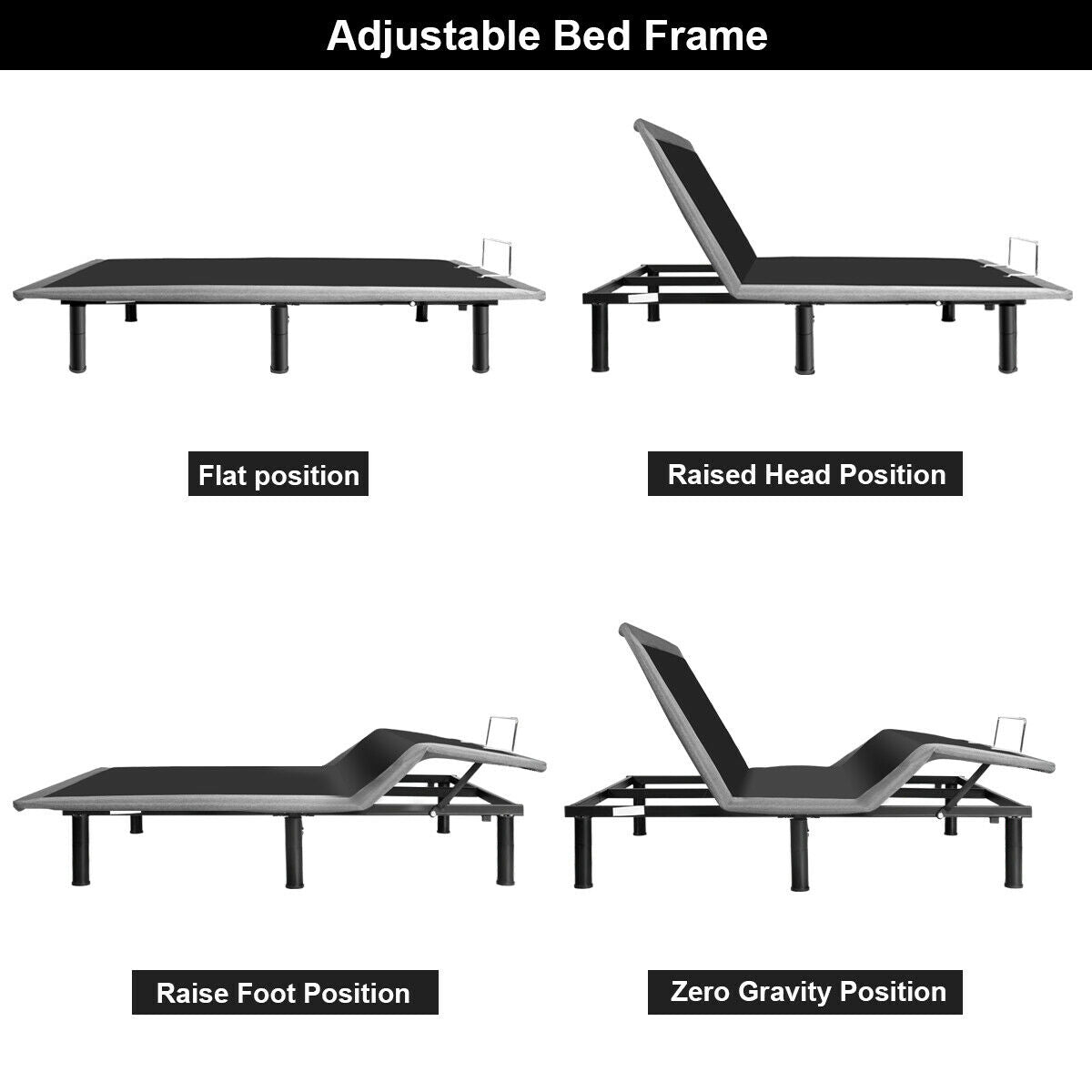Adjustable Massage Bed with Wireless Remote Control & USB Charging Ports - Professional Spa, Home Massage & Physical Therapy Use
