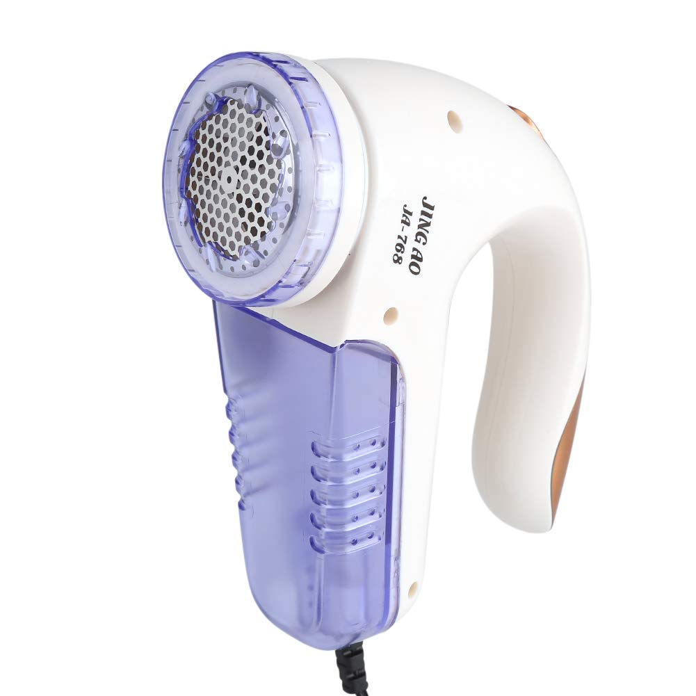 Electric Fabric Shaver & Lint Remover - Fuzz Removing Machine with Spare Blade & Brush for Clothes, Sweaters, Furniture - US Plug 110V - Perfect for Refreshing Old Clothes & Removing Pilling from Couches