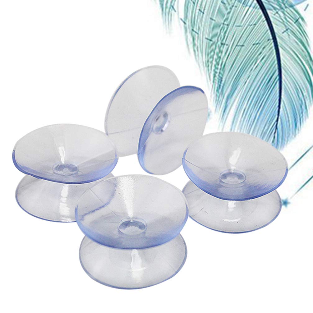12pcs Cabilock Suction Cups for Mirrors - No Hook Ring Spacer, Strong Silicone Sucker Pads for Windows, Tabletops, Terrariums & Containers - Durable Mahogany Design for Home & Office Use