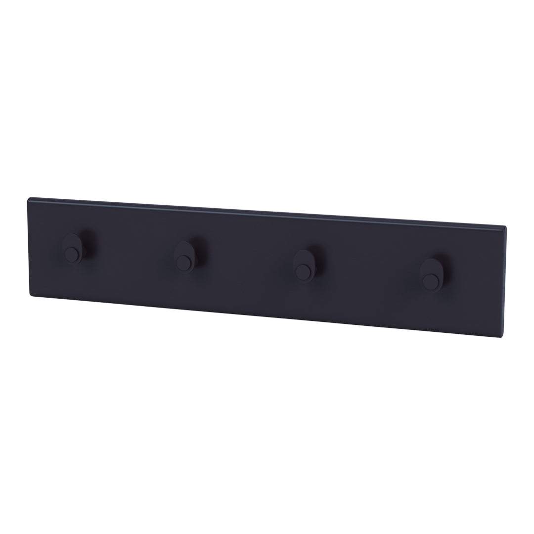 Wall Mounted Coat Rack with 4 Hooks - Space Saving Entryway Organizer for Hats, Scarves, Bags & Jackets - Perfect for Hallway, Bedroom or Closet Storage