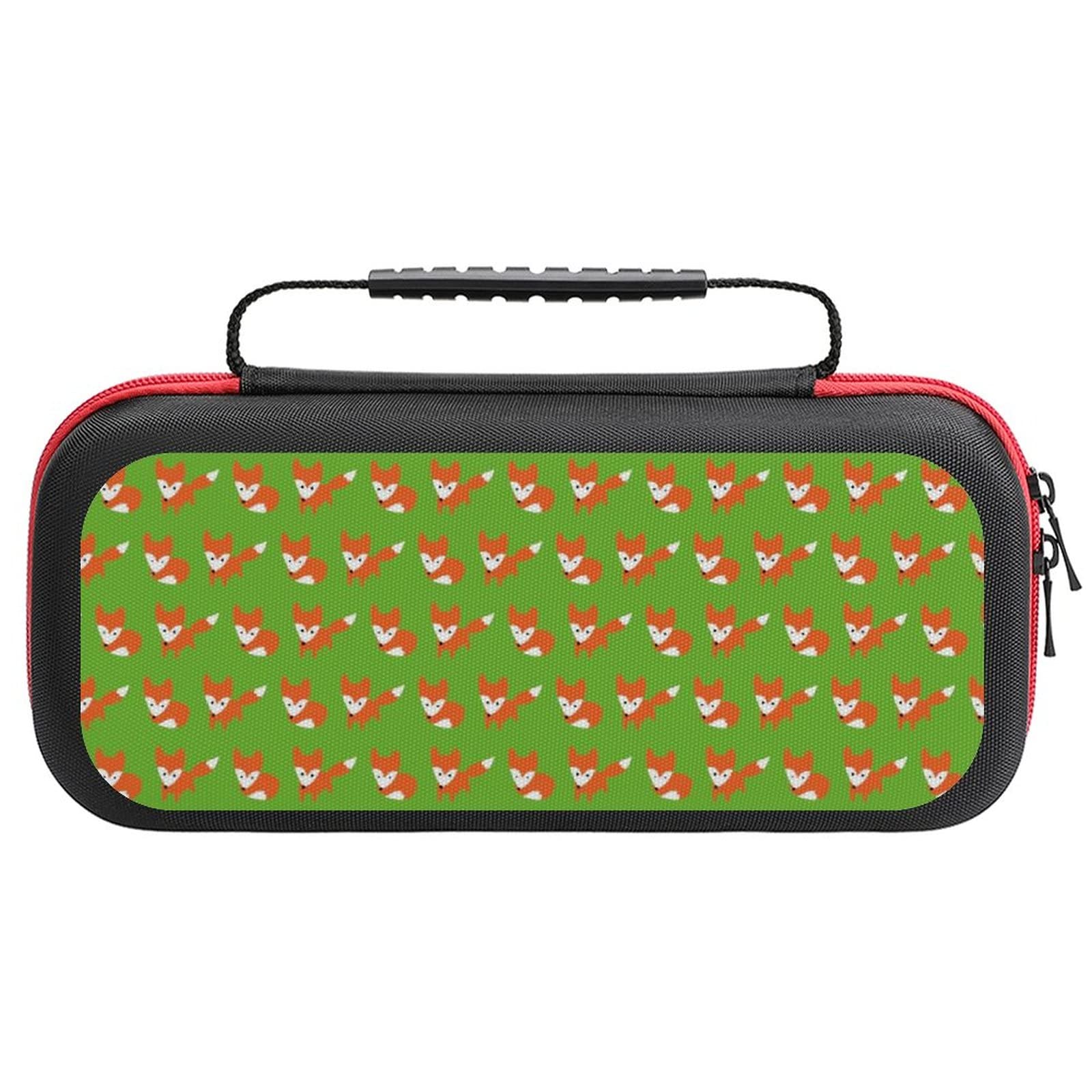 FunnyStar Cute Little Fox Carrying Case for Nintendo Switch - Protective Shell Storage Handbag with Adjustable Strap | Perfect for Travel, Commuting & Gaming On-The-Go