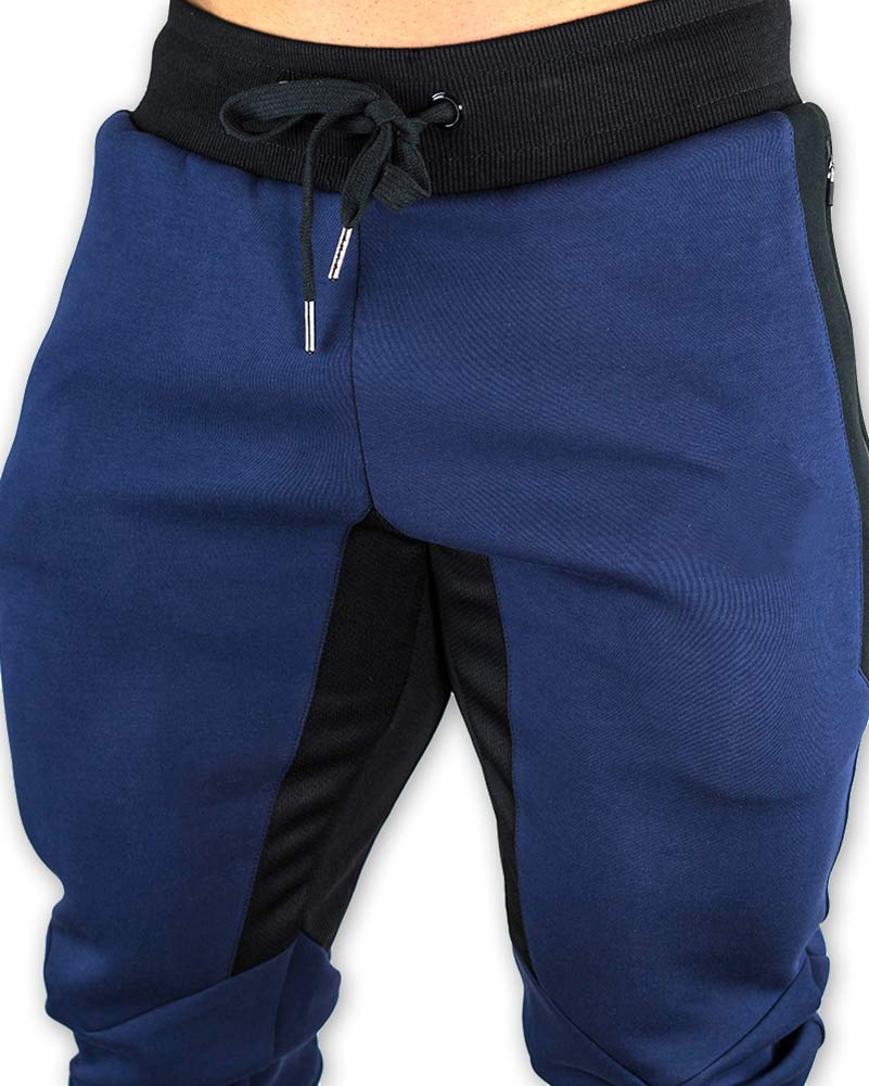 **Men's Cotton 3/4 Jogger Pants - Casual Running Capri Below Knee Gym Workout Shorts with Zipper Pockets - Perfect for Training, Yoga & Lounge Wear**