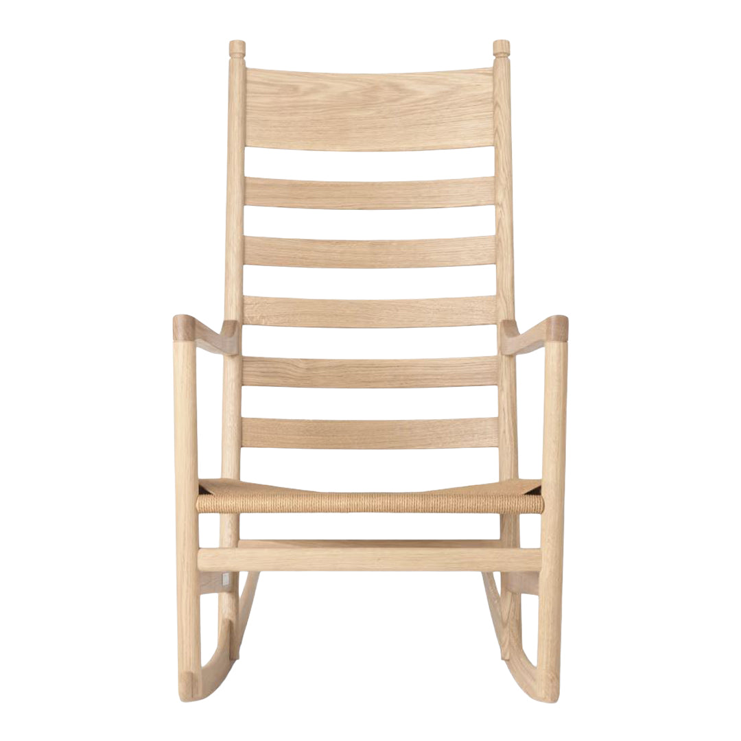 CH45 Rocking Chair - Comfortable Wooden Rocking Chair for Living Room, Nursery & Porch - Perfect for Relaxing, Nursing & Reading