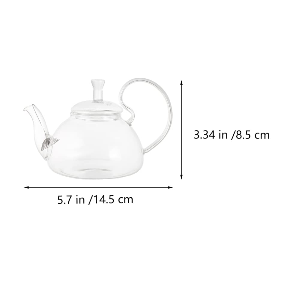 Glass Teapot with Infuser - Heat Resistant Tea Maker Kettle for Home, Hotel & Office - Perfect for Loose Leaf Tea, Herbal Tea & Iced Tea Brewing