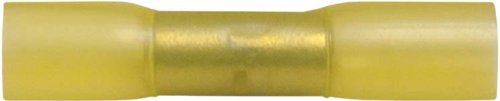 25 Pack Yellow Heat Shrink Butt Connectors - 12-10 AWG Waterproof Wire Connectors for Automotive, Marine & Electrical Repairs