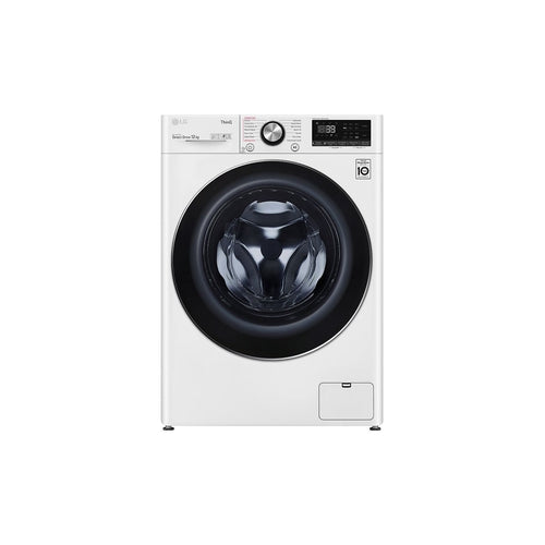 LG WV9 1412W 12KG/26.5lbs Large Capacity Front Load Washing Machine - Energy Efficient, Quiet Operation, White - Perfect for Apartments, Laundry Rooms & Smart Homes